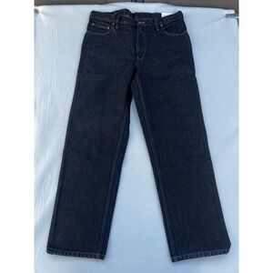 Lands' End Men's‎ Traditional Fit Jeans 35x30 Rinse Black Denim Pants